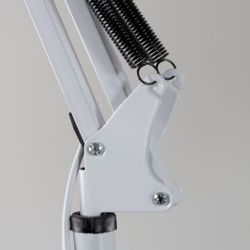 Detalle muelles Lámpara de pie Luxo blanca