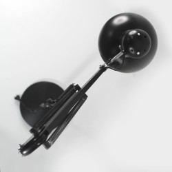 Lámpara de pie Luxo negra vista de planta