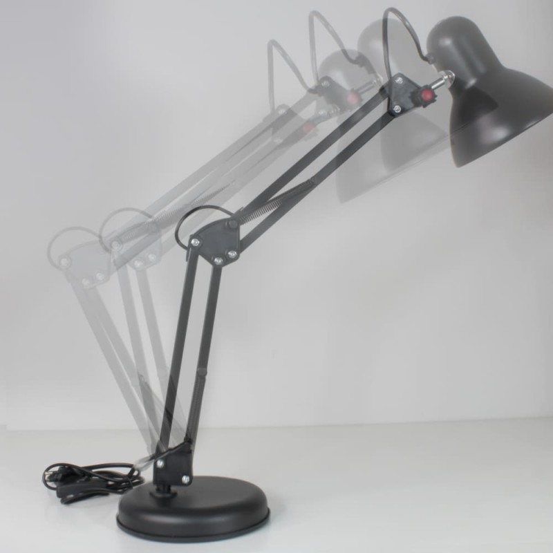 rango de giro del brazo inferior del Flexo Luxo negro