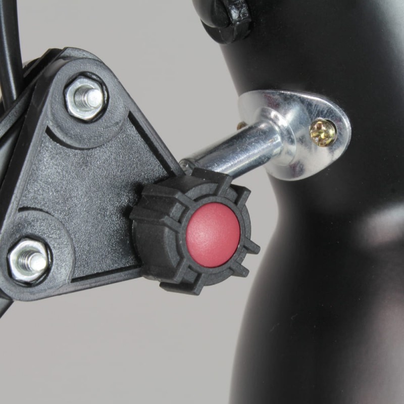 Detalle de pieza articulada de la cabeza del Flexo Luxo negro