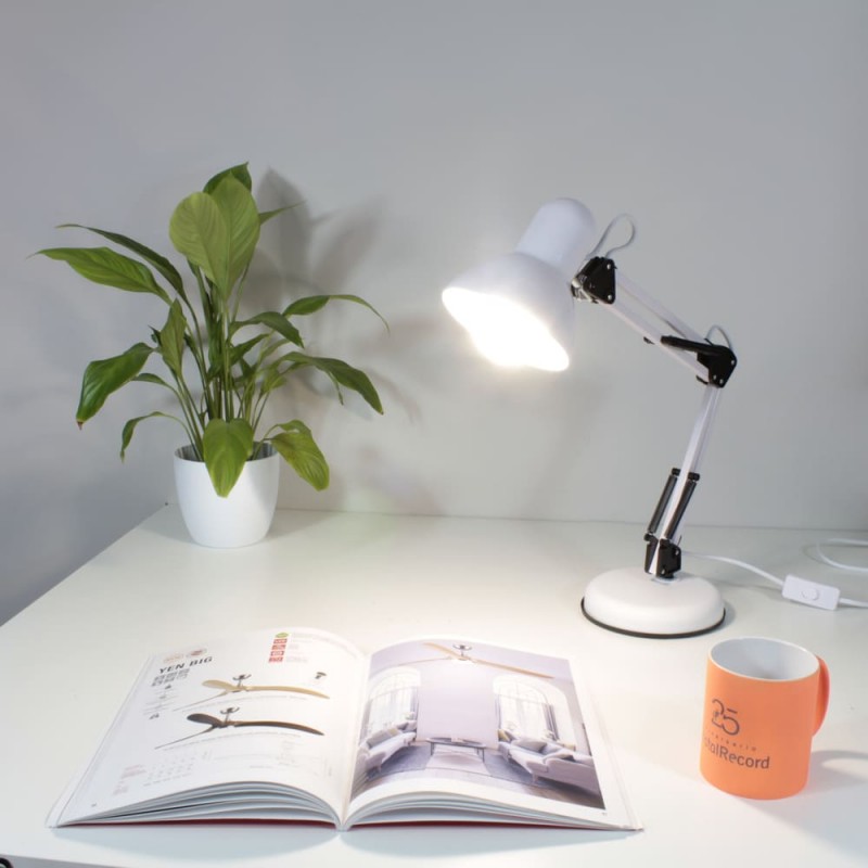 Luxo White Desk Lamp