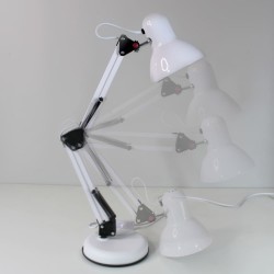 Luxo White Desk Lamp