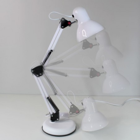 Luxo White Desk Lamp