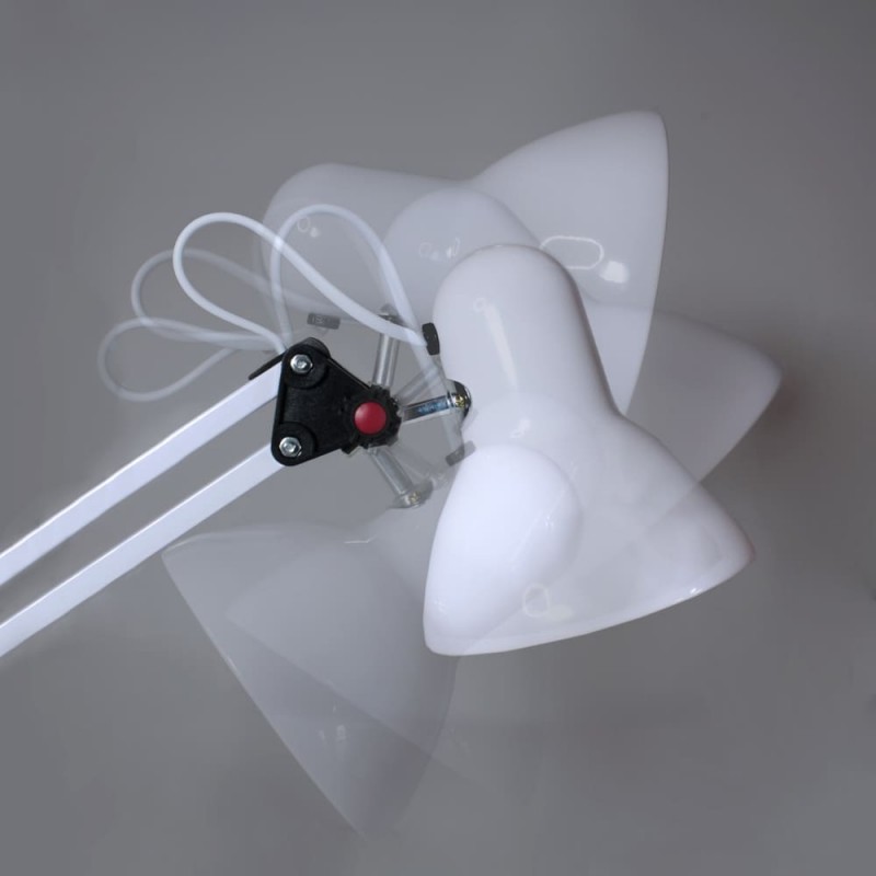 Rango de movimiento de la cabeza del Flexo Luxo Blanco