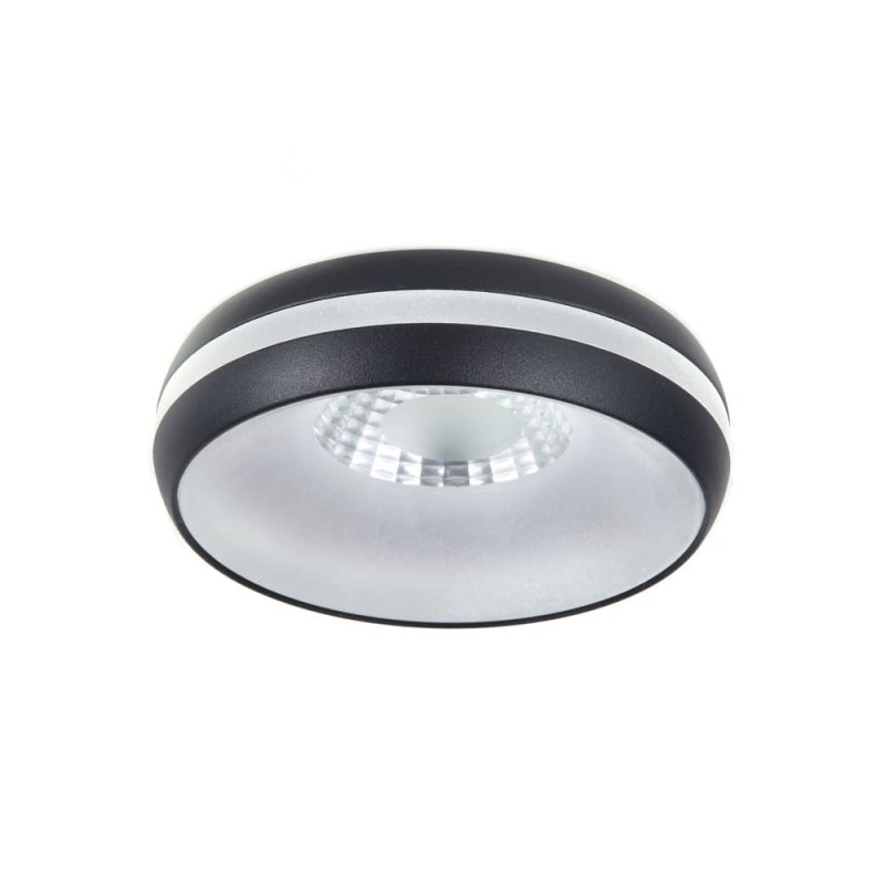 7W Eve Black Recessed LED Spotlight IP44