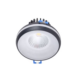 Foco LED empotrable 7W Eve negro IP44