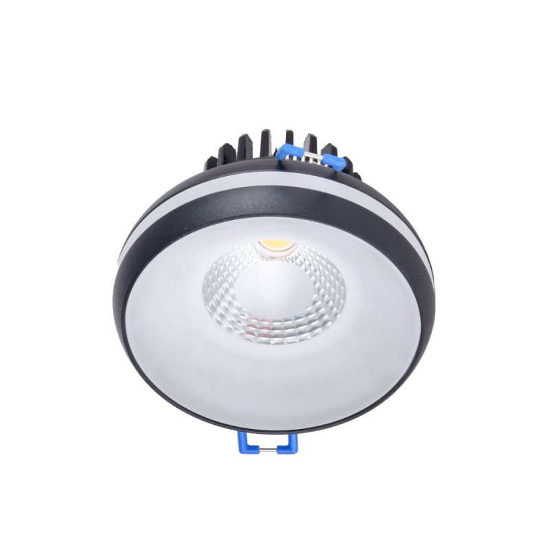 Foco LED empotrable 7W Eve negro IP44