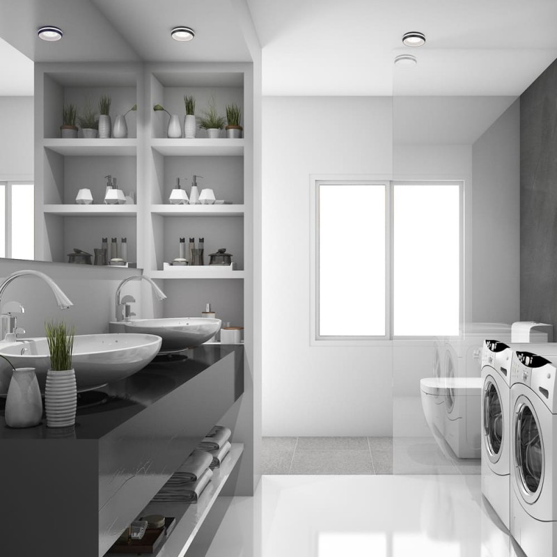 7W Eve Black Recessed LED Spotlight IP44