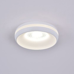 Foco LED empotrable 7W Eve blanco IP44 encendido sobre techo