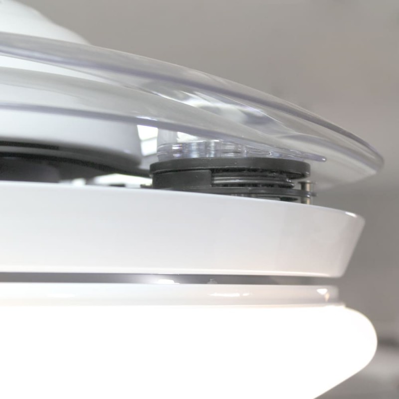 Detalle del cuerpo  del Ventilador AC Klon blanco Led 36W 4000K