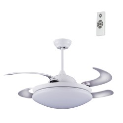 Ventilador AC Klon blanco Led 36W 4000K + mando