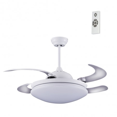 Ventilador AC Klon blanco Led 36W 4000K + mando