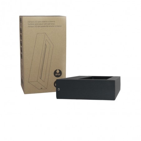 Foto producto y caja del Aplique IP54 Cipri led 12W