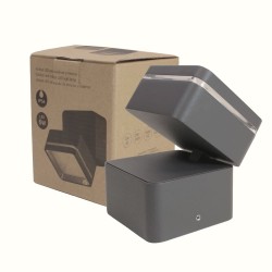 Aplique IP54 Tivo led 6W cuadrado más caja