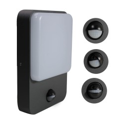 Aplique IP54 Sun led 8W con sensor con fotos del sensor