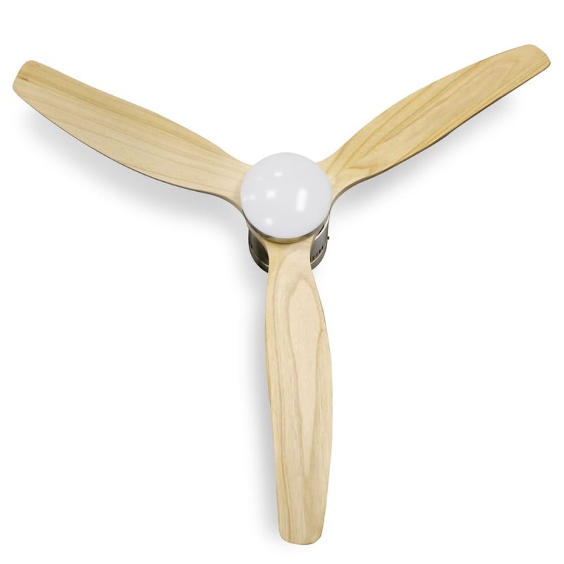 Yen DC LED Ceiling Fan 15W CCT Light Wood