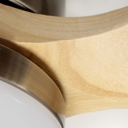 Detalle palas Ventilador DC Yen madera clara Led 15W CCT