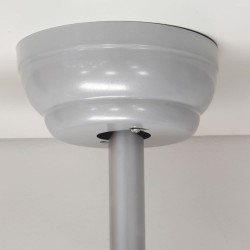 Detalle florón Ventilador DC Agra níquel LED 48W 4000K