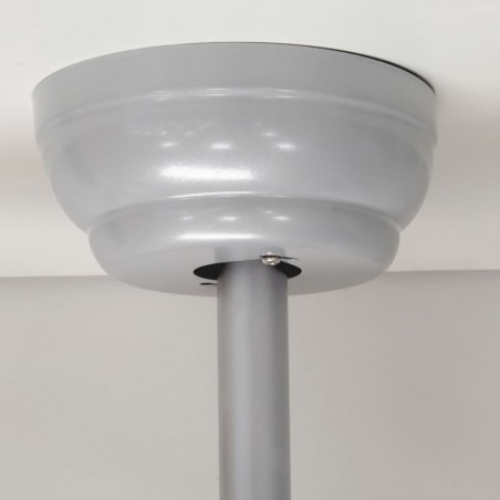 Detalle florón Ventilador DC Agra níquel LED 48W 4000K