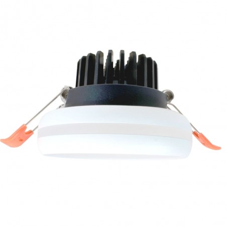 Foco LED empotrable 7W Eve blanco IP44 vista de perfil