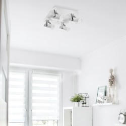 Dormitorio juvenil con regleta-foco oroel (4xGU10)