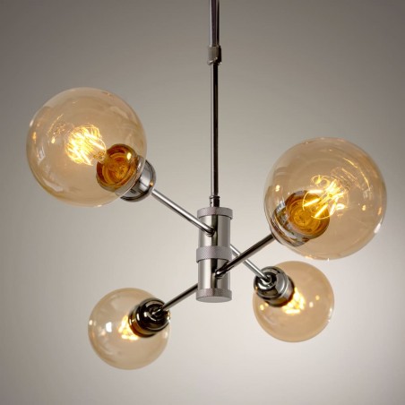 Miyako 4-Light Pendant Lamp Graphite