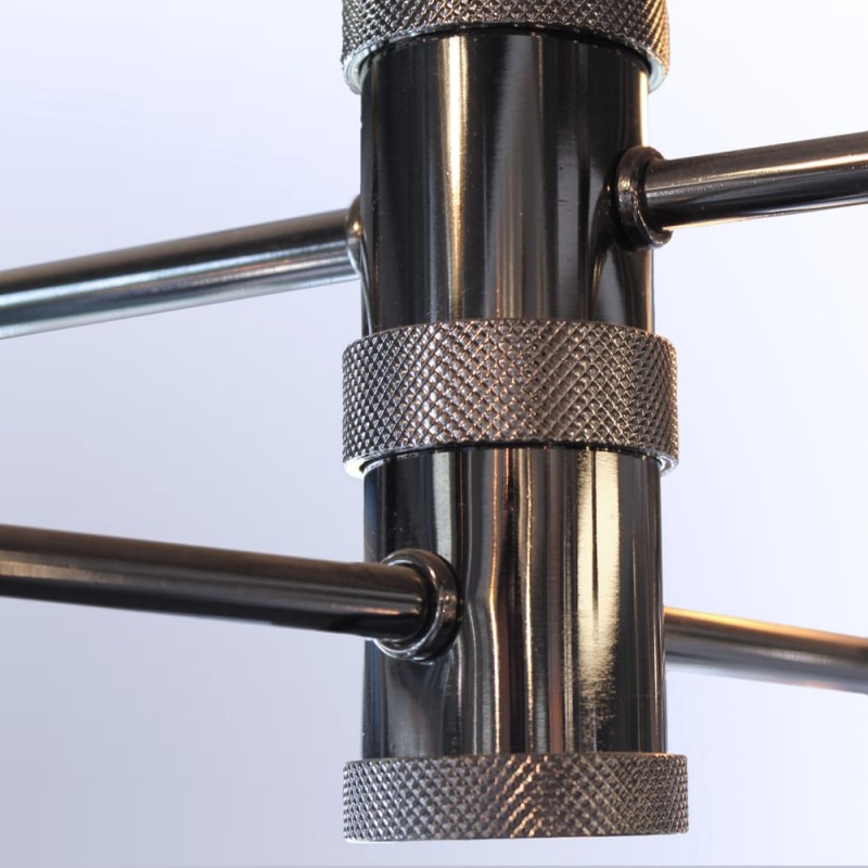 detalle cuerpo lámpara colgante miyako grafito 4 luces e27