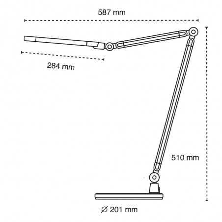 Lul LED Desk Lamp with Wireless Charger