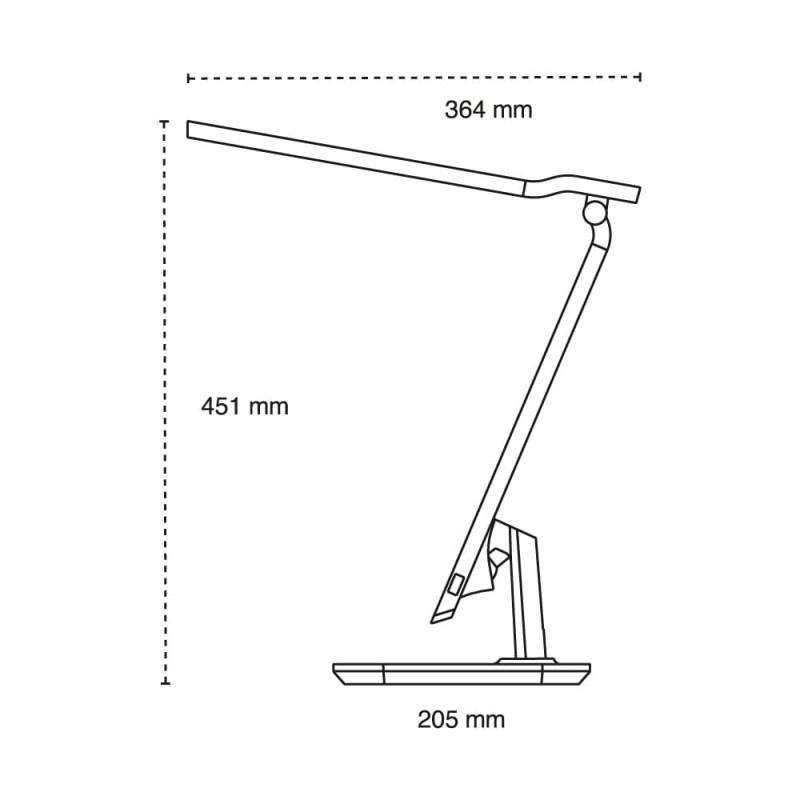 Rai LED Desk Lamp with Alarm 10W