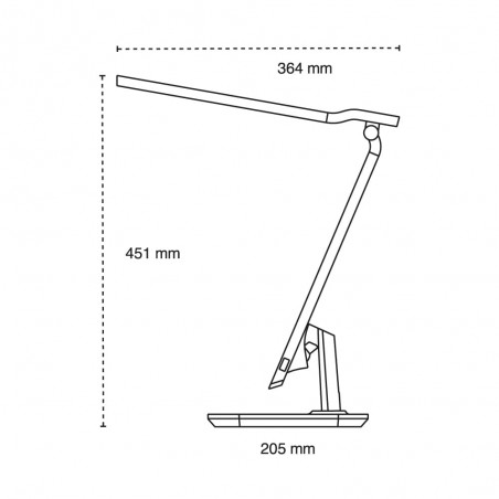 Rai LED Desk Lamp with Alarm 10W