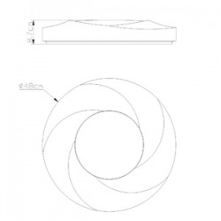 Iglu LED Flush Light 30W CCT 2100Lm