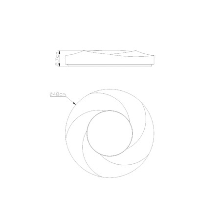 Iglu LED Flush Light 30W CCT 2100Lm