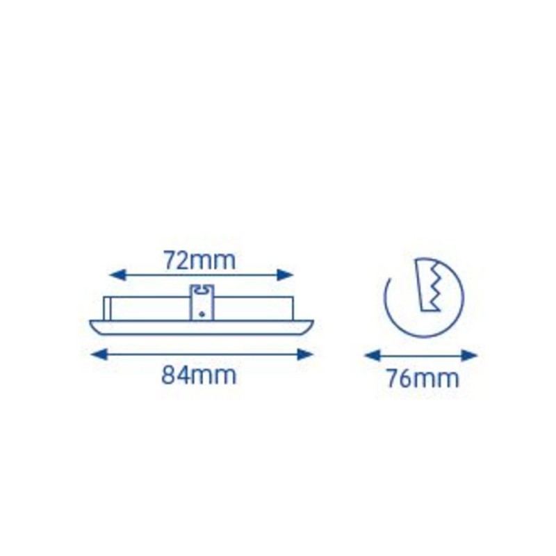 Spot Encastré Serie 053300 Orientable Rond Or