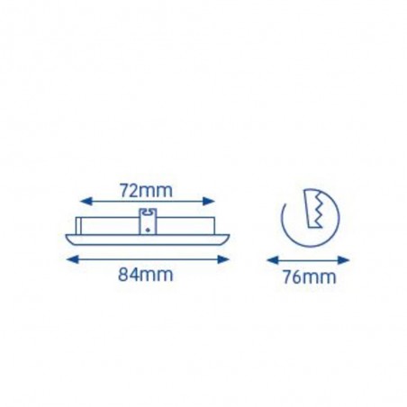 Spot Encastré Serie 053300 Orientable Rond Or