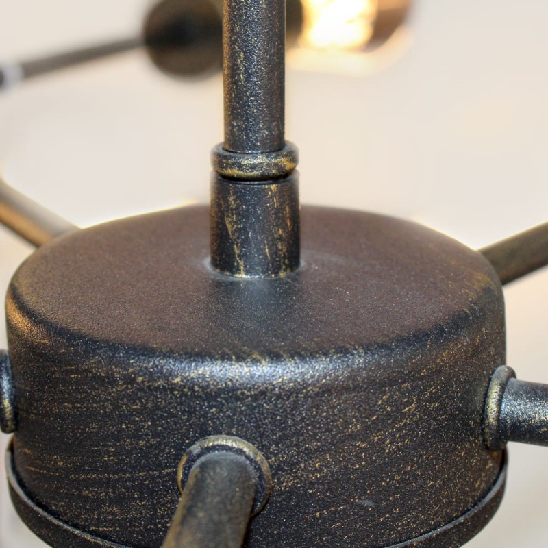 Black Atomic New 5 Light Pendant Lamp