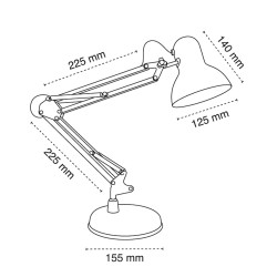 Luxo Black Desk Lamp