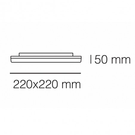 Dalia LED Flush Light 12W IP54 3000K 1200Lm Round