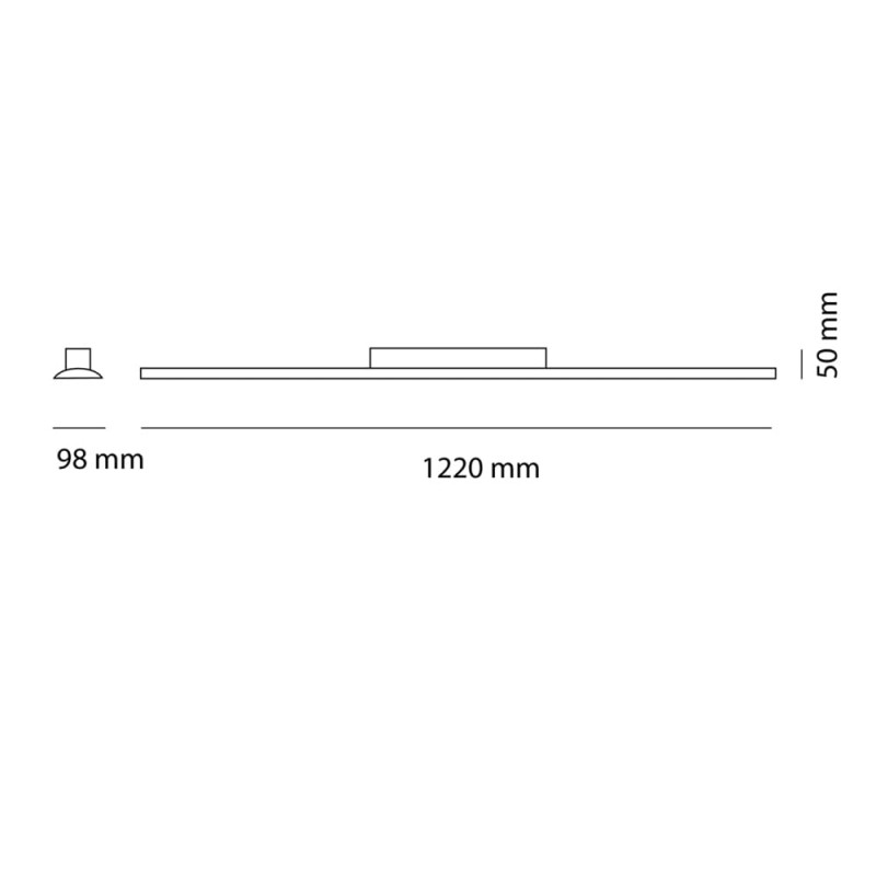 Cota Plafón LED Wanda 72W 3000K Blanco Mate