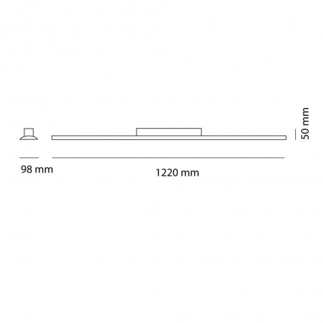 Cota Plafón LED Wanda 72W 3000K Blanco Mate