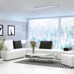 Salón moderno con Plafón LED Wanda 72W 6000K Gris