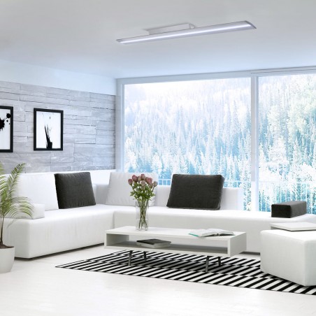 Salón moderno con Plafón LED Wanda 72W 6000K Gris