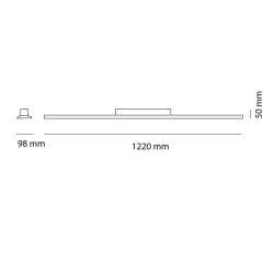 Cota Plafón LED Wanda 72W 6000K Gris