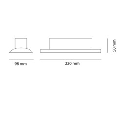 Cota PLAFON LED 20W BLANCO WANDA