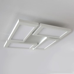 PLAFON LED 60W, 3000K DIMMABLE NEW OR BLANCO instalado en techo blanco