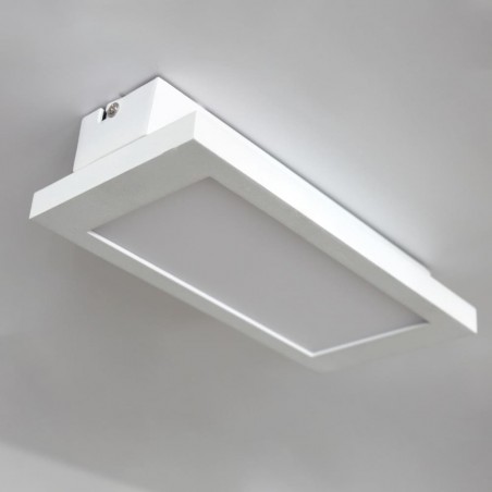 Plafón LED Or 18W instalado sobre techo blanco