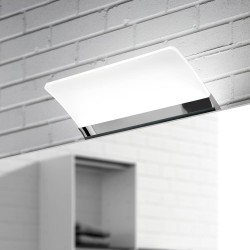 Aplique de baño LED 3W 5700K Murcia instalado en baño con espejo