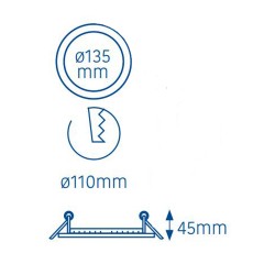 Downlight LED Empotrable Soner 15W CCT