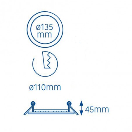 Spot Encastré LED Soner 15w 3CCT Rond Blanc