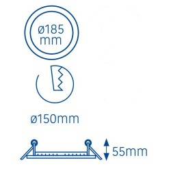 Soner LED Downlight 20W IP44 3CCT 2260Lm