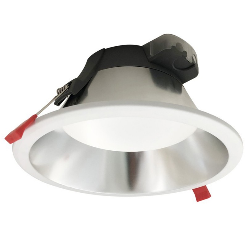 Sol LED Downlight 30W IP44 UGR19 3000K 2700Lm White Inox
